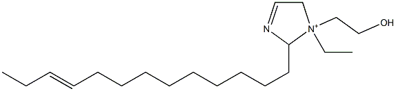 1-Ethyl-1-(2-hydroxyethyl)-2-(10-tridecenyl)-3-imidazoline-1-ium Struktur