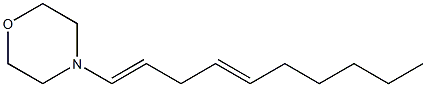 4-[(1E,4E)-1,4-Decadienyl]morpholine Struktur