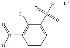 2-Chloro-3-nitrobenzenesulfonic acid lithium salt Struktur