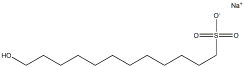 12-Hydroxydodecane-1-sulfonic acid sodium salt Struktur