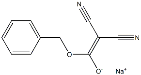 Sodium 1-benzyloxy-2,2-dicyanoethene-1-olate Struktur