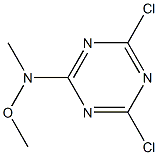 4,6-Dichloro-N-methoxy-N-methyl-1,3,5-triazin-2-amine Struktur