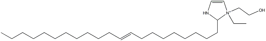 1-Ethyl-2-(9-henicosenyl)-1-(2-hydroxyethyl)-4-imidazoline-1-ium Struktur