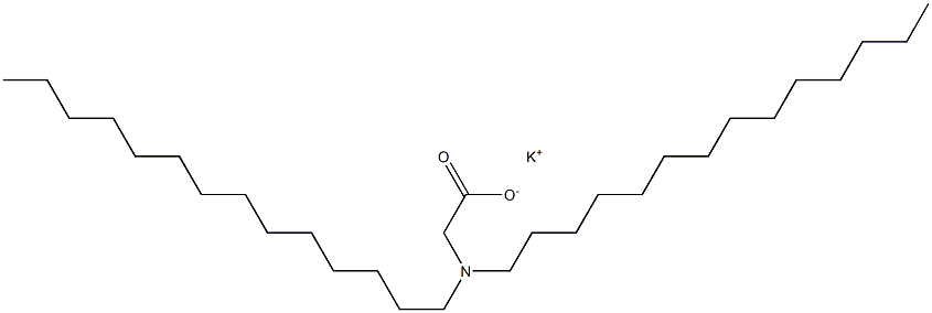 N,N-Ditetradecylglycine potassium salt Struktur