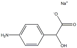 (-)-p-Amino-D-mandelic acid sodium salt Struktur