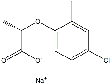 [S,(-)]-2-(4-Chloro-2-methylphenoxy)propionic acid sodium salt Struktur