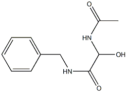 2-Acetylamino-2-hydroxy-N-benzylacetamide Struktur