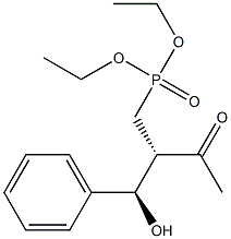 [(2S,3R)-2-Acetyl-3-hydroxy-3-phenylpropyl]phosphonic acid diethyl ester Struktur