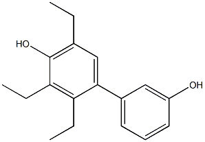 2,3,5-Triethyl-1,1'-biphenyl-3',4-diol Struktur