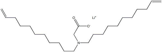 N,N-Di(10-undecenyl)aminoacetic acid lithium salt Struktur