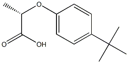 (S)-2-(4-tert-Butylphenoxy)propionic acid Struktur