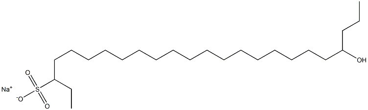 21-Hydroxytetracosane-3-sulfonic acid sodium salt Struktur