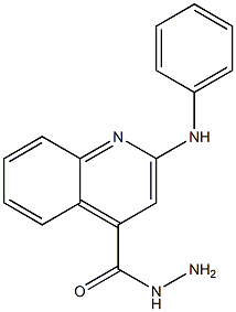 2-Phenylaminoquinoline-4-carbohydrazide Struktur