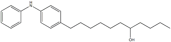 4-(7-Hydroxyundecyl)phenylphenylamine Struktur