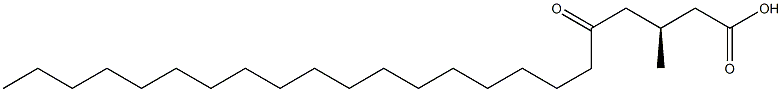 [S,(+)]-3-Methyl-5-oxotricosanoic acid Struktur