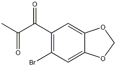 1-(6-Bromo-1,3-benzodioxol-5-yl)propane-1,2-dione Struktur