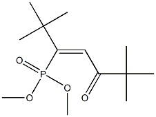 (Z)-2,2,6,6-Tetramethyl-3-oxo-4-hepten-5-ylphosphonic acid dimethyl ester Struktur