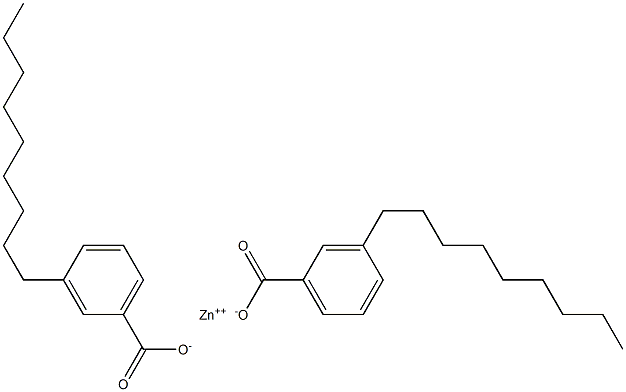 Bis(3-nonylbenzoic acid)zinc salt Struktur