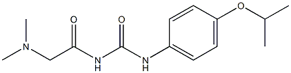 1-(N,N-Dimethylglycyl)-3-(p-isopropoxyphenyl)urea Struktur