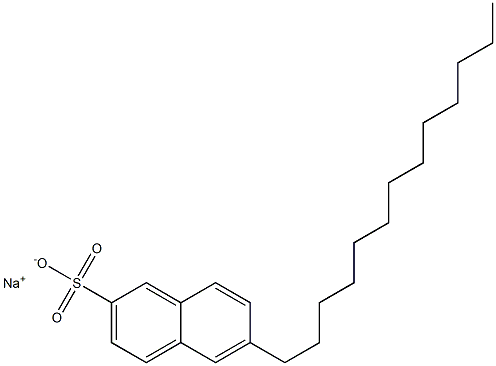 6-Tridecyl-2-naphthalenesulfonic acid sodium salt Struktur