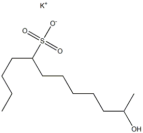 11-Hydroxydodecane-5-sulfonic acid potassium salt Struktur