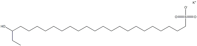 22-Hydroxytetracosane-1-sulfonic acid potassium salt Struktur