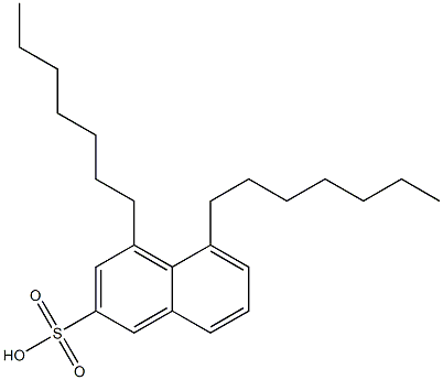 4,5-Diheptyl-2-naphthalenesulfonic acid Struktur