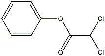 Dichloroacetic acid phenyl ester Struktur