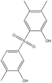 2,3'-Dihydroxy-4,4',5-trimethyl[sulfonylbisbenzene] Struktur