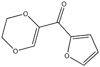 5-(2-Furoyl)-2,3-dihydro-1,4-dioxin Struktur