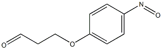 3-(4-Nitrosophenoxy)propanal Struktur