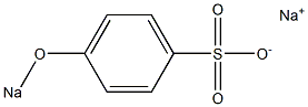 4-(Sodiooxy)benzenesulfonic acid sodium salt Struktur