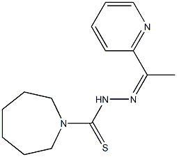 Hexahydro-N'-[1-(2-pyridyl)ethylidene]-1H-azepine-1-carbothiohydrazide Struktur