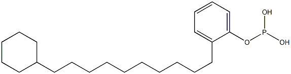 Phosphorous acid cyclohexyldecylphenyl ester Struktur