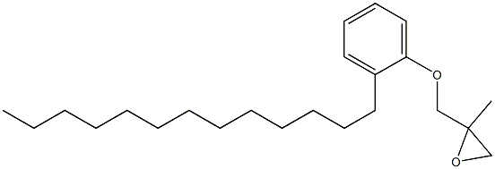 2-Tridecylphenyl 2-methylglycidyl ether Struktur