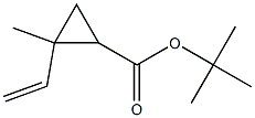 2-Ethenyl-2-methylcyclopropane-1-carboxylic acid tert-butyl ester Struktur