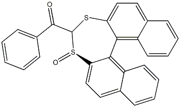 (R)-4-Benzoyldinaphtho[2,1-d:1',2'-f][1,3]dithiepin 3-oxide Struktur