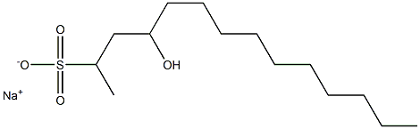 4-Hydroxytetradecane-2-sulfonic acid sodium salt Struktur