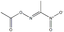 (E)-1-Nitroethanone O-acetyl oxime Struktur