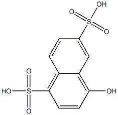 4-Hydroxy-1,6-naphthalenedisulfonic acid Struktur