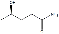 [R,(-)]-4-Hydroxyvaleramide Struktur