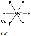 Cesium hexafluorogermanate(IV) Struktur