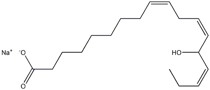 14-Hydroxylinoleic acid sodium salt Struktur