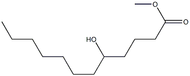 5-Hydroxylauric acid methyl ester Struktur