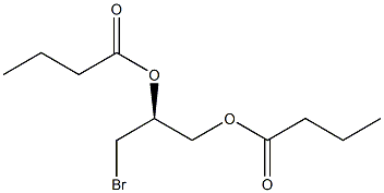 [S,(-)]-3-Bromo-1,2-propanediol dibutyrate Struktur