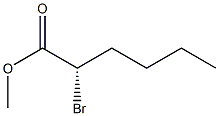 [S,(-)]-2-Bromohexanoic acid methyl ester Struktur