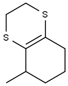 2,3,5,6,7,8-Hexahydro-5-methyl-1,4-benzodithiin Struktur