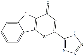 2-(1H-Tetrazol-5-yl)-4H-thiopyrano[3,2-b]benzofuran-4-one Struktur