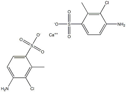 Bis(4-amino-3-chloro-2-methylbenzenesulfonic acid)calcium salt Struktur