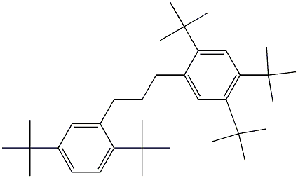 1-(2,4,5-Tri-tert-butylphenyl)-3-(2,5-di-tert-butylphenyl)propane Struktur